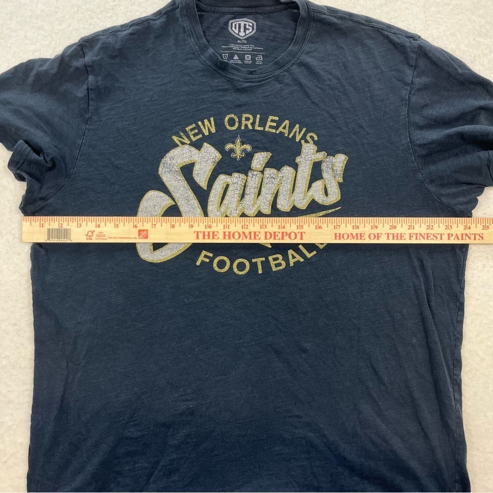 NFL New Orlean Saints Football Navy Blue T-Shirt Size XL - Picture 4 of 6